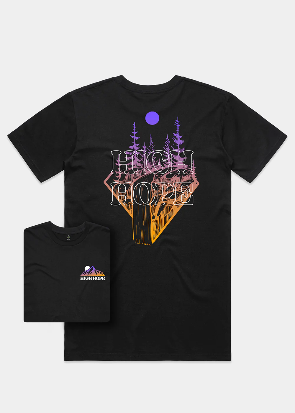 Gradient Stream T-shirt / Back Print - Image 2