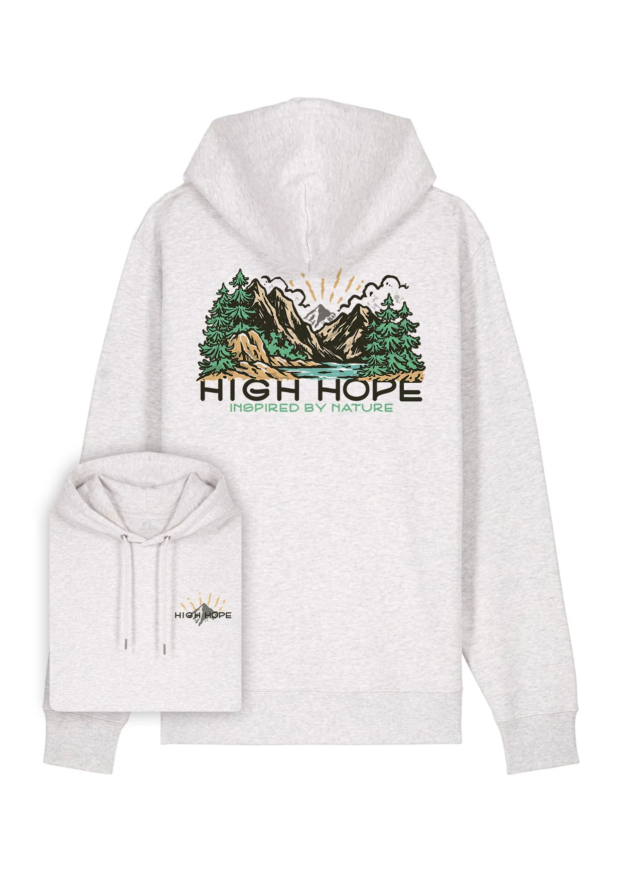 Great Views Ahead Hoodie / Back Print - Image 2