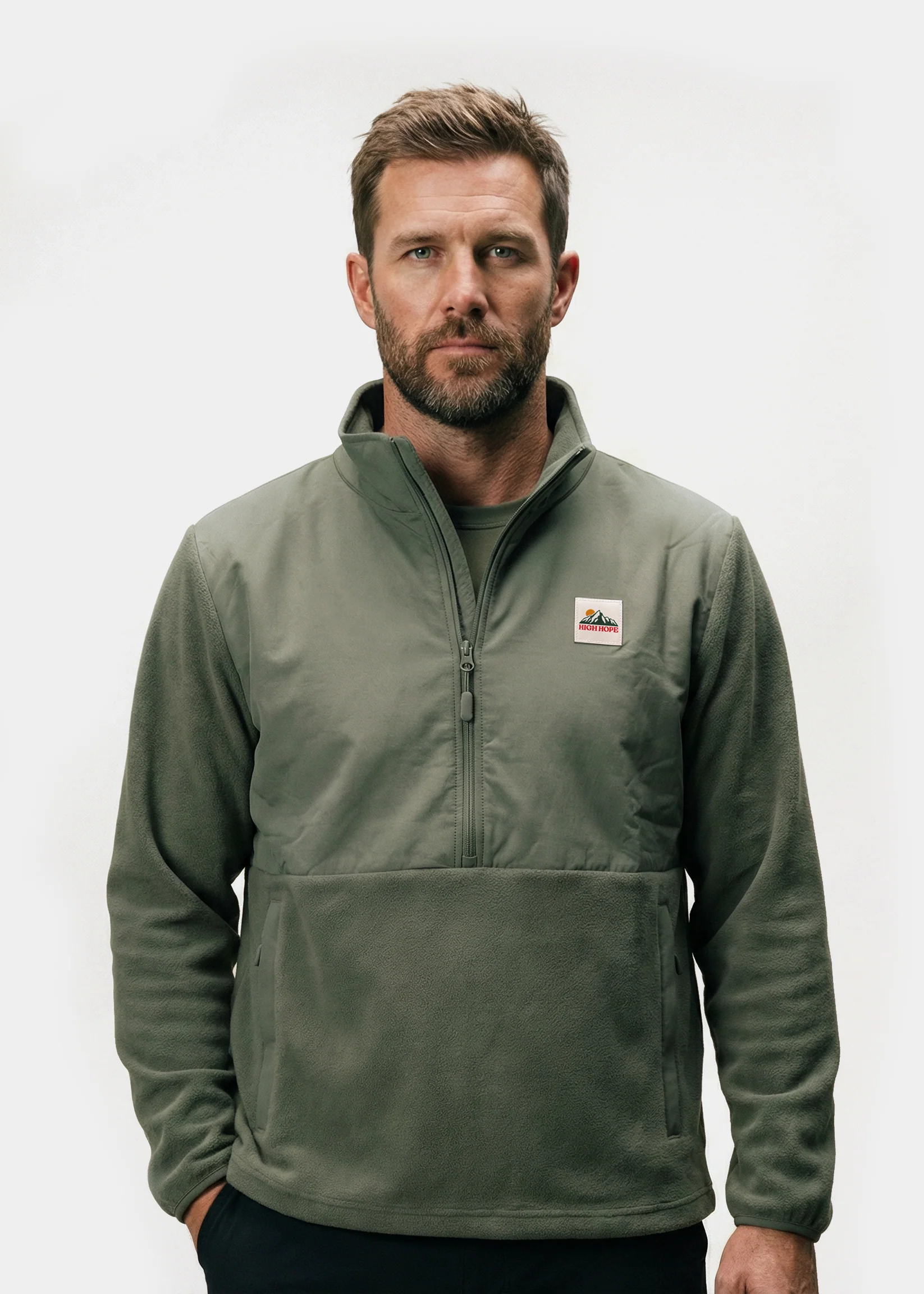 Half-Zip Logo Microfleece - Image 4