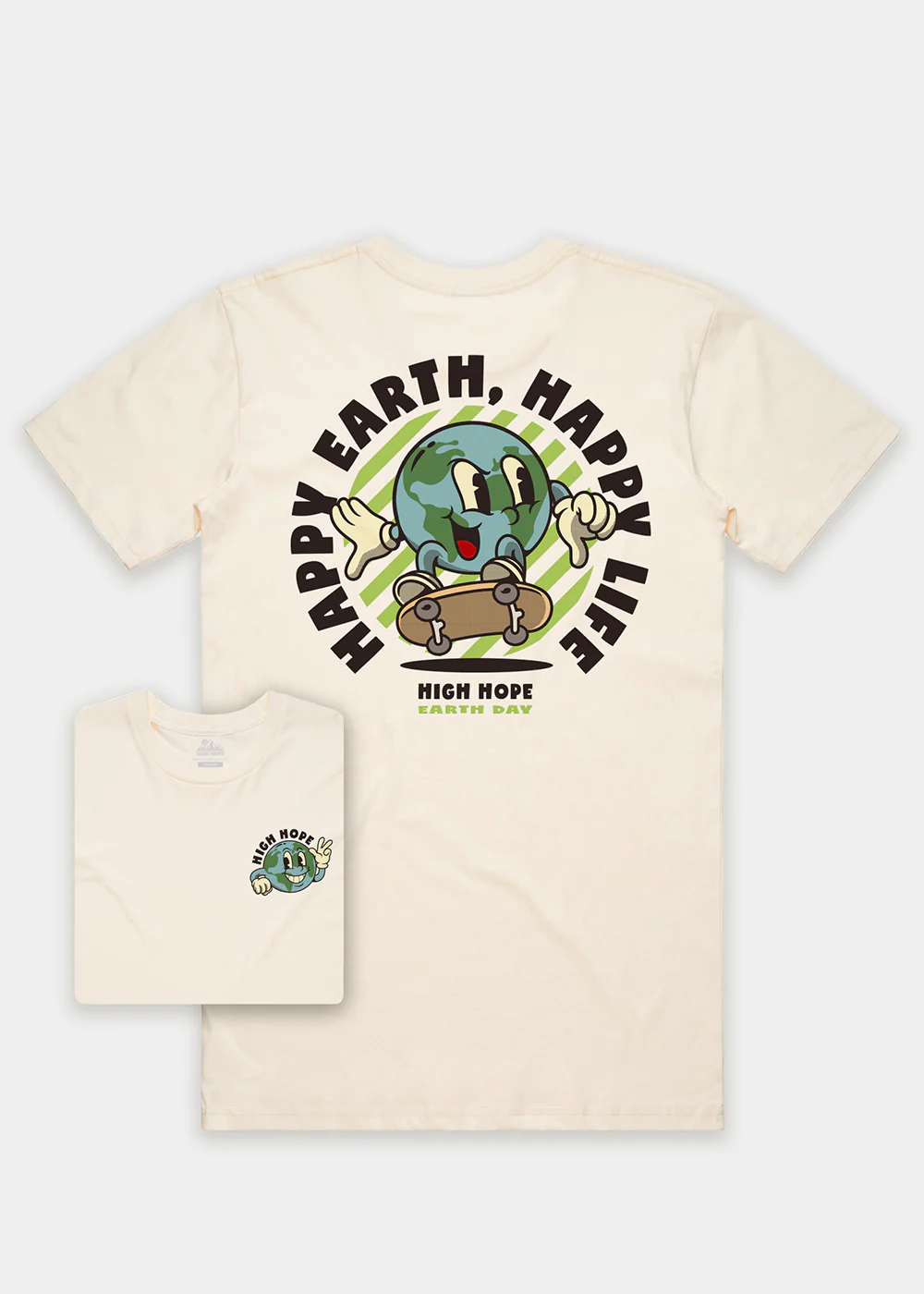Happy Life T-shirt / Back Print