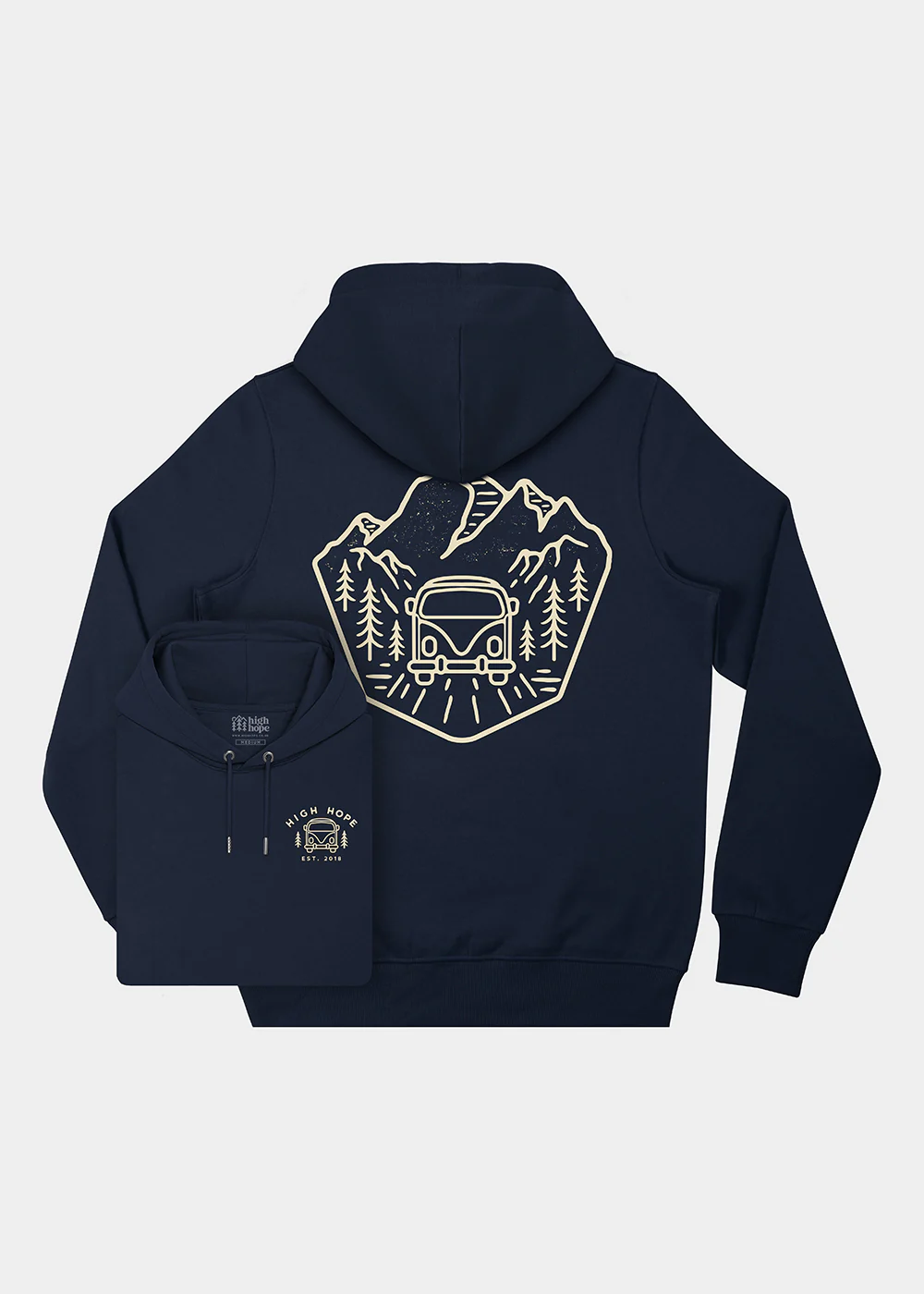 Hit The Road Hoodie / Back Print - Image 3