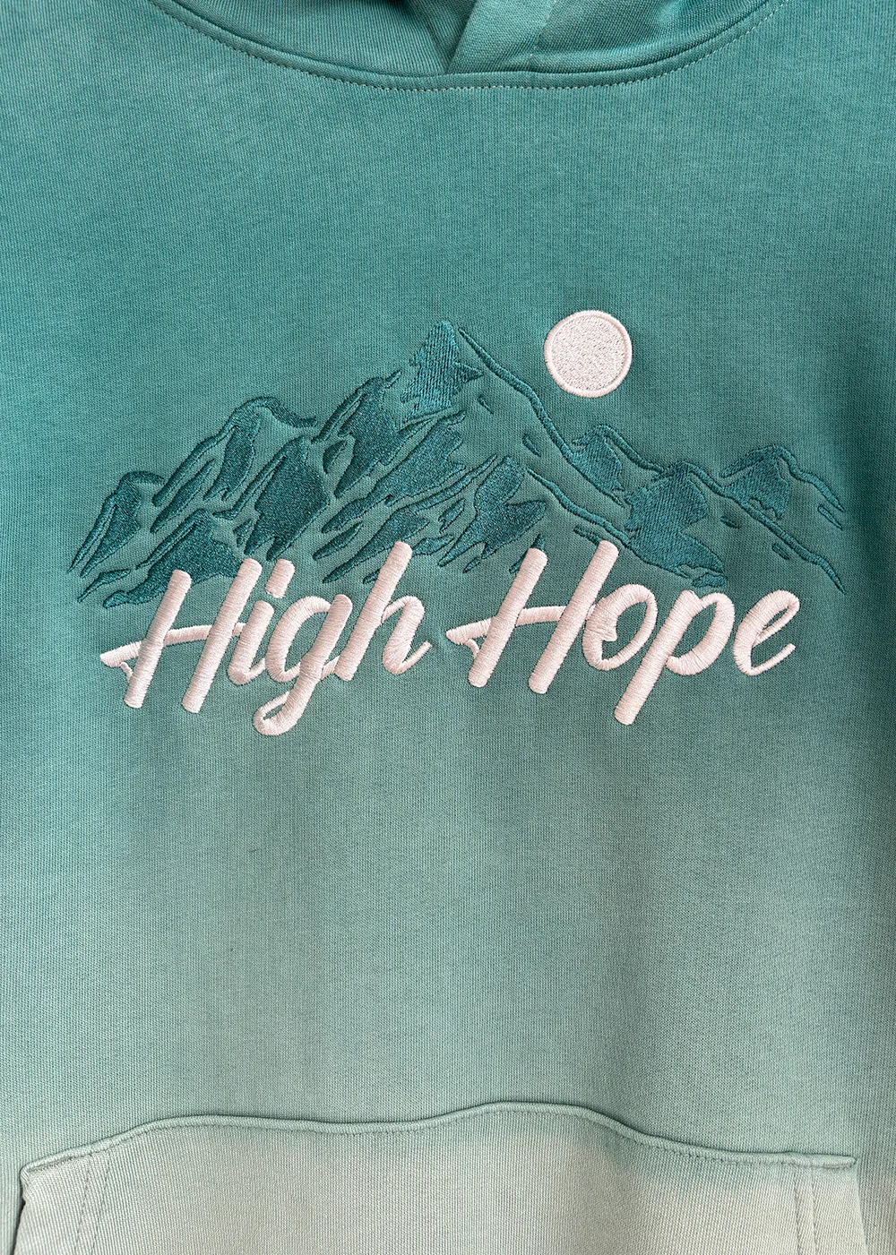 Hydro Dip Dye Logo Hoodie / Embroidered - Image 2