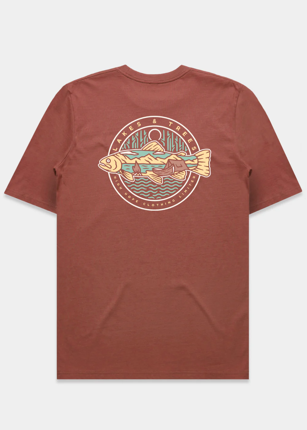 Lakes & Trees T-shirt / Back Print - Image 3