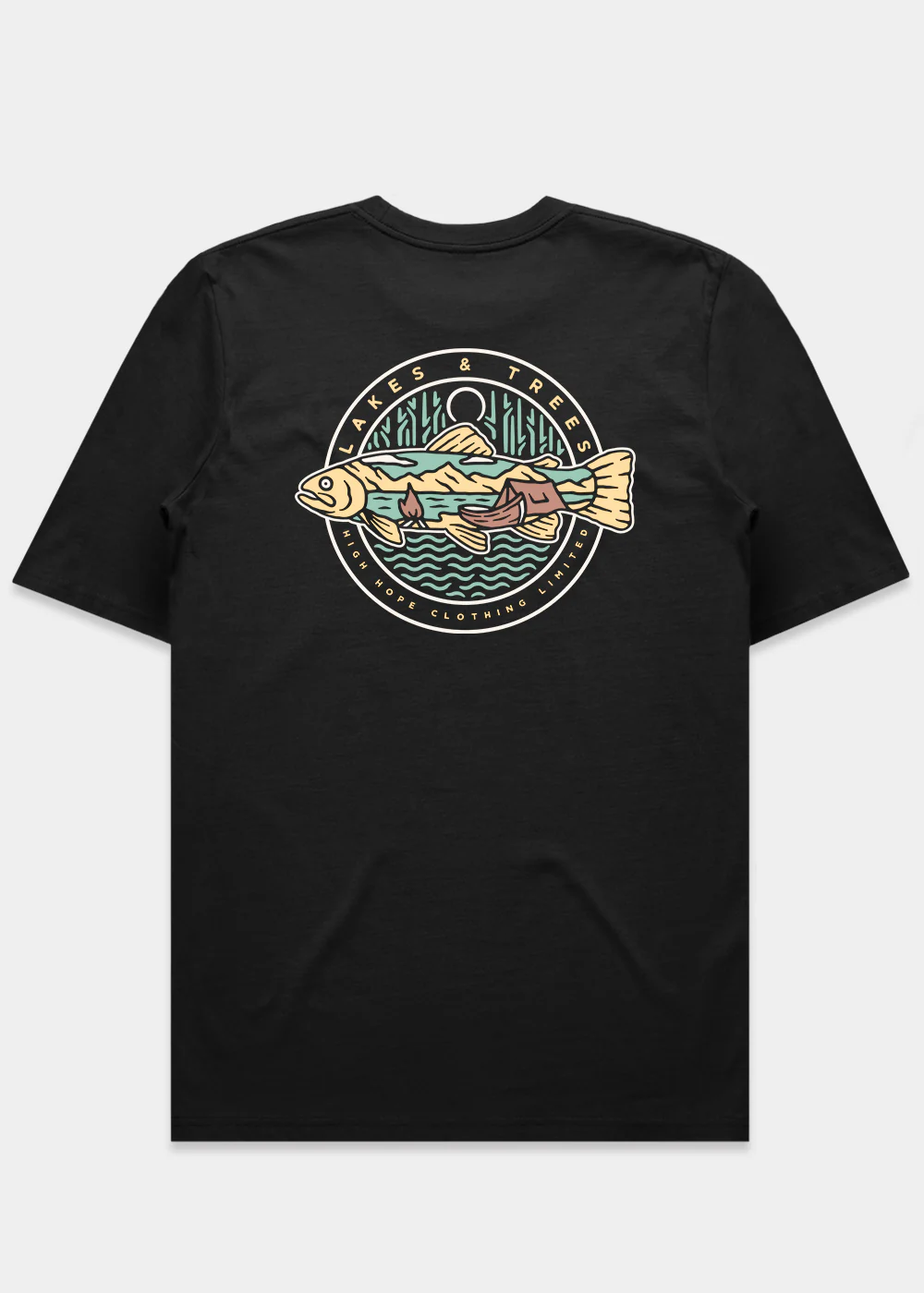 Lakes & Trees T-shirt / Back Print - Image 5