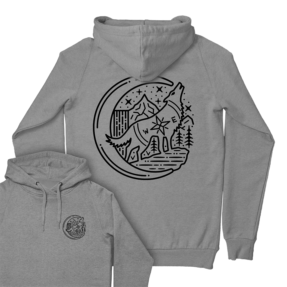 Lone Wolf Hoodie / Back Print - Image 3