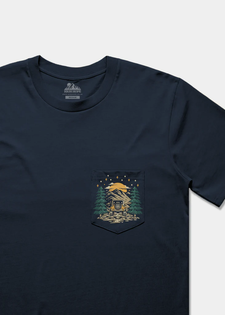 Long Way Home / Heavyweight Pocket Tee - Image 3