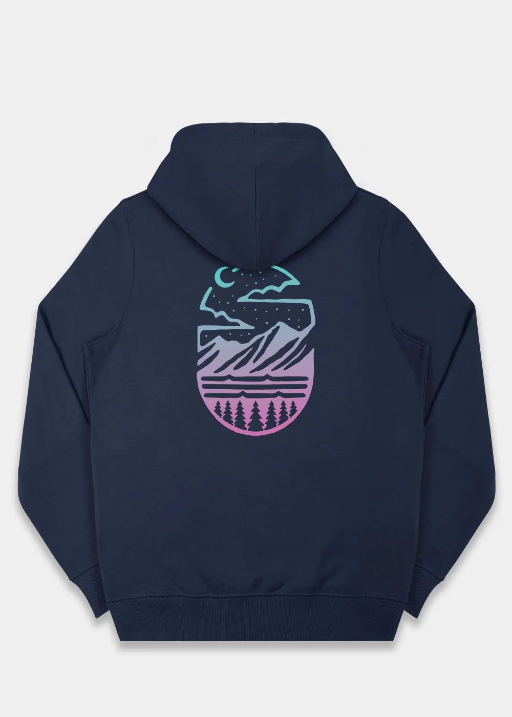 Midnight Mountains Hoodie / Back Print