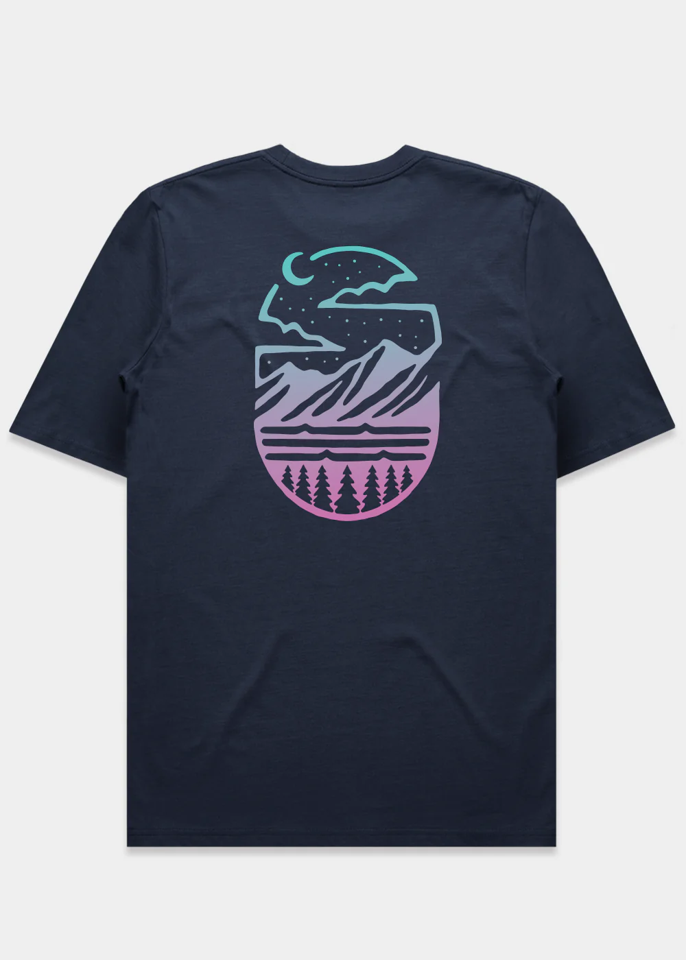 Midnight Mountains T-shirt / Back Print