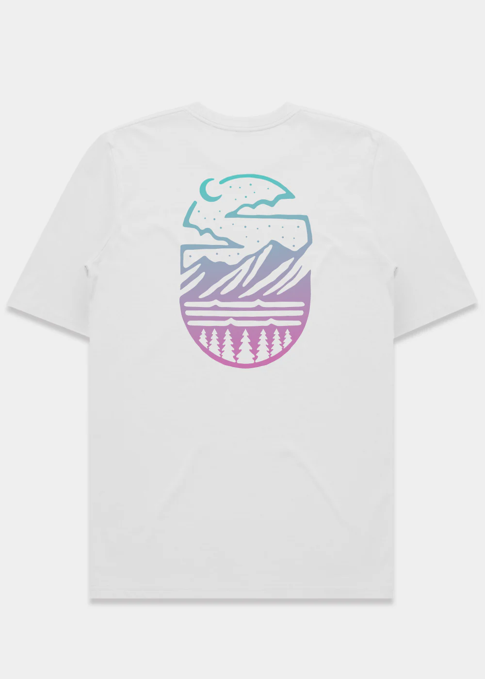 Midnight Mountains T-shirt / Back Print - Image 3