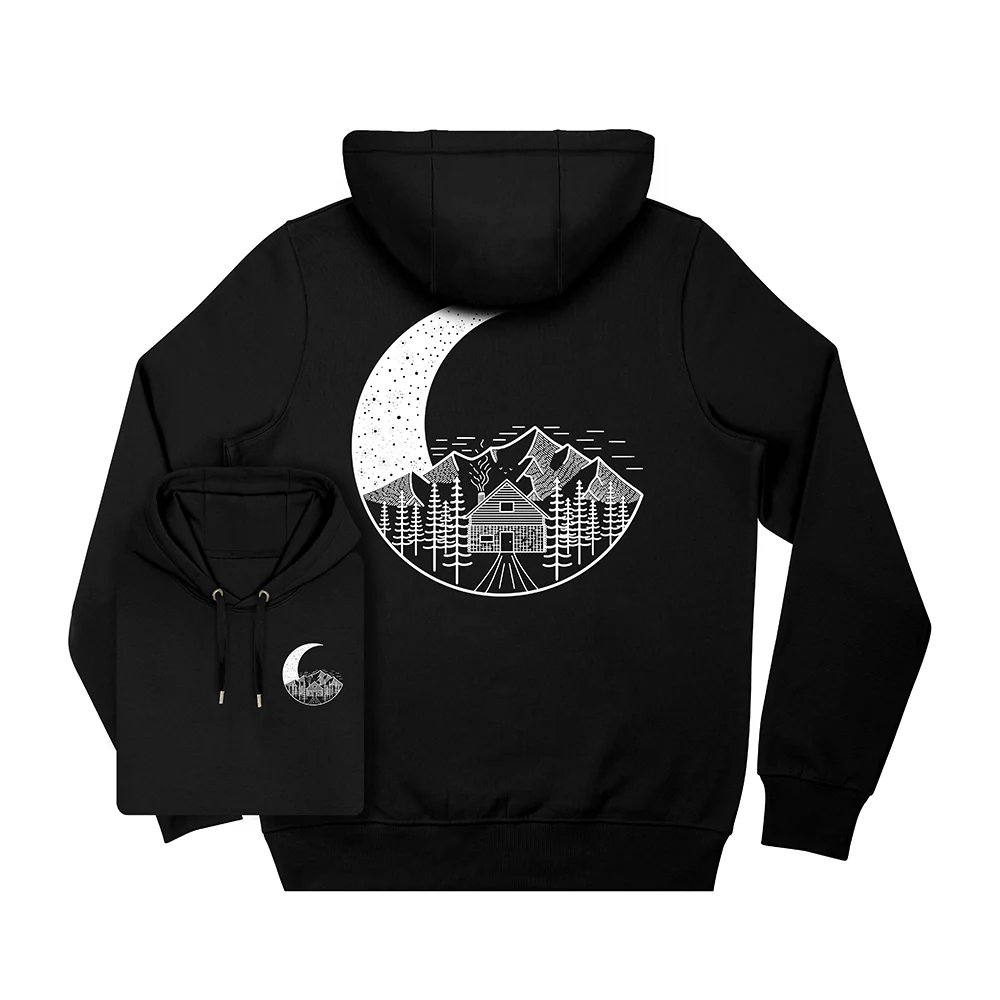 Moon Scene Hoodie / Back Print - Image 2