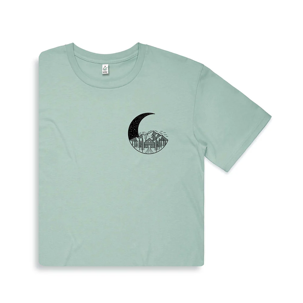 Moon Scene T-shirt / Pocket Print - Image 3