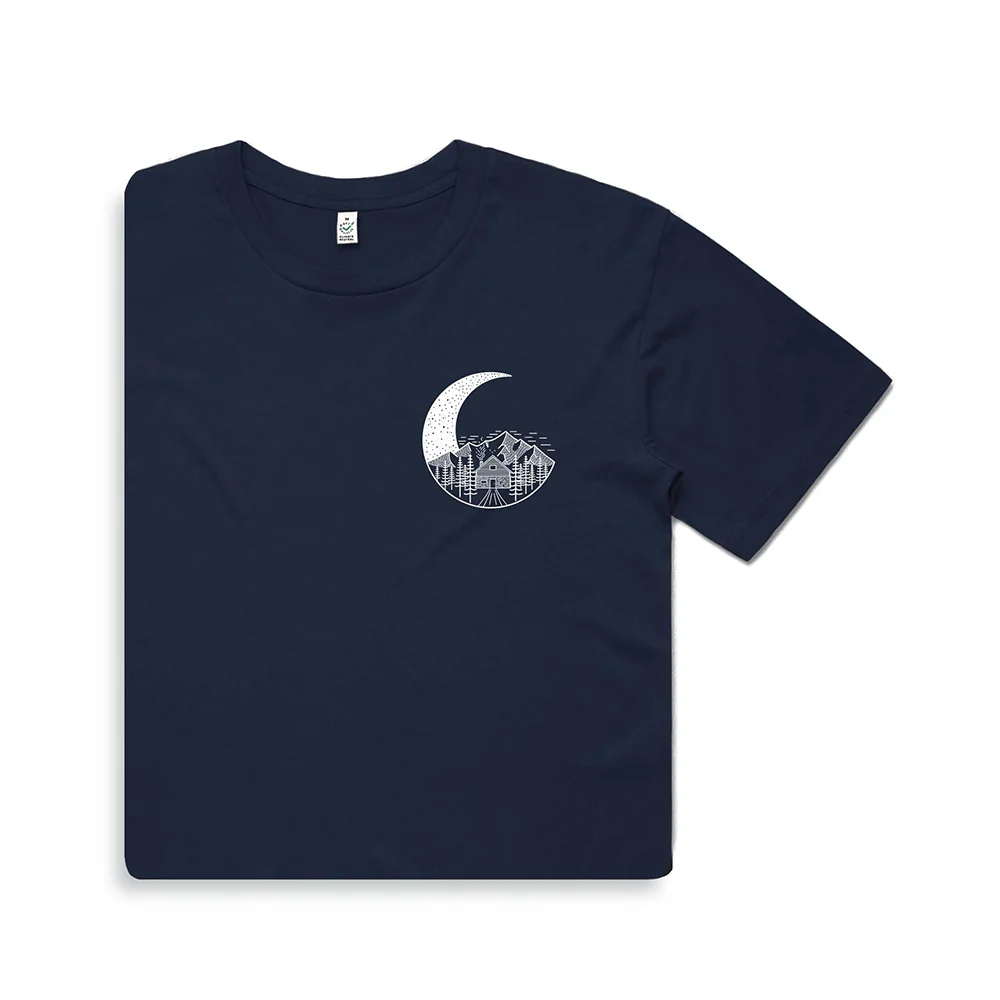 Moon Scene T-shirt / Pocket Print - Image 6