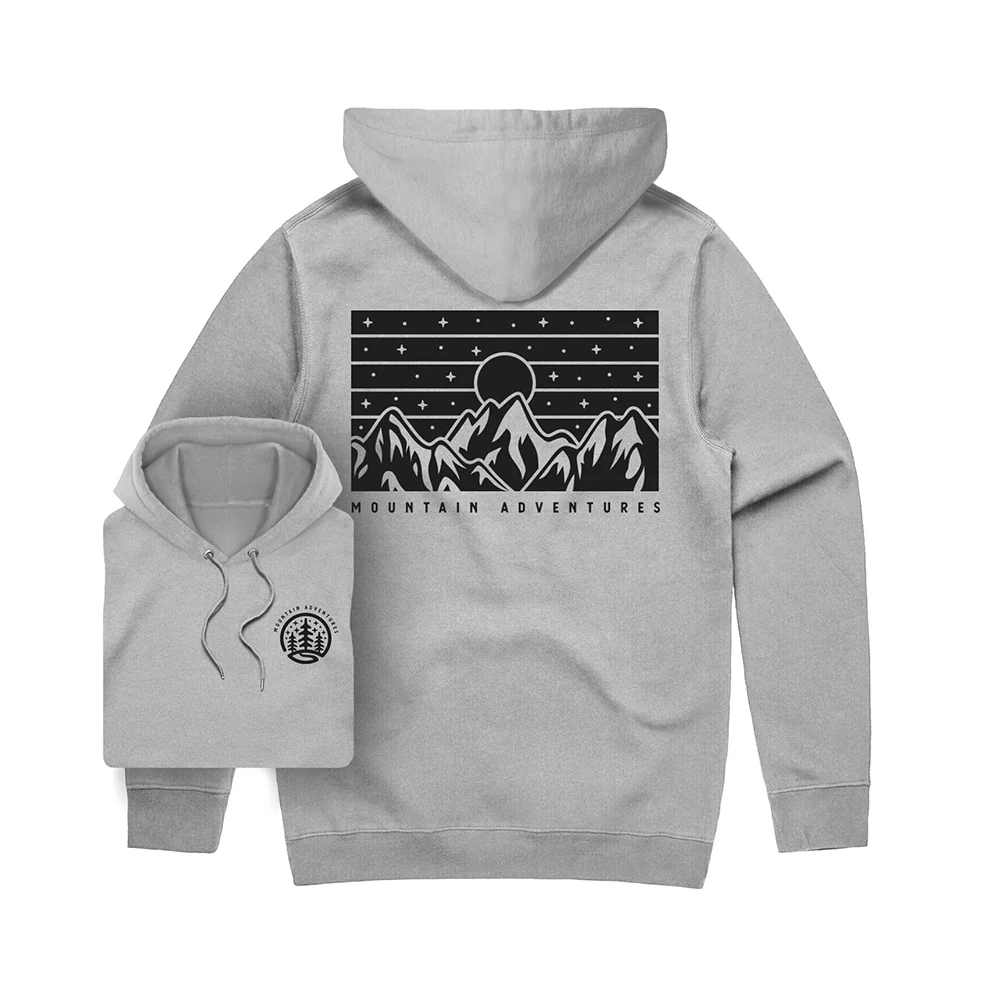 Mountain Adventures Hoodie / Back Print - Image 4