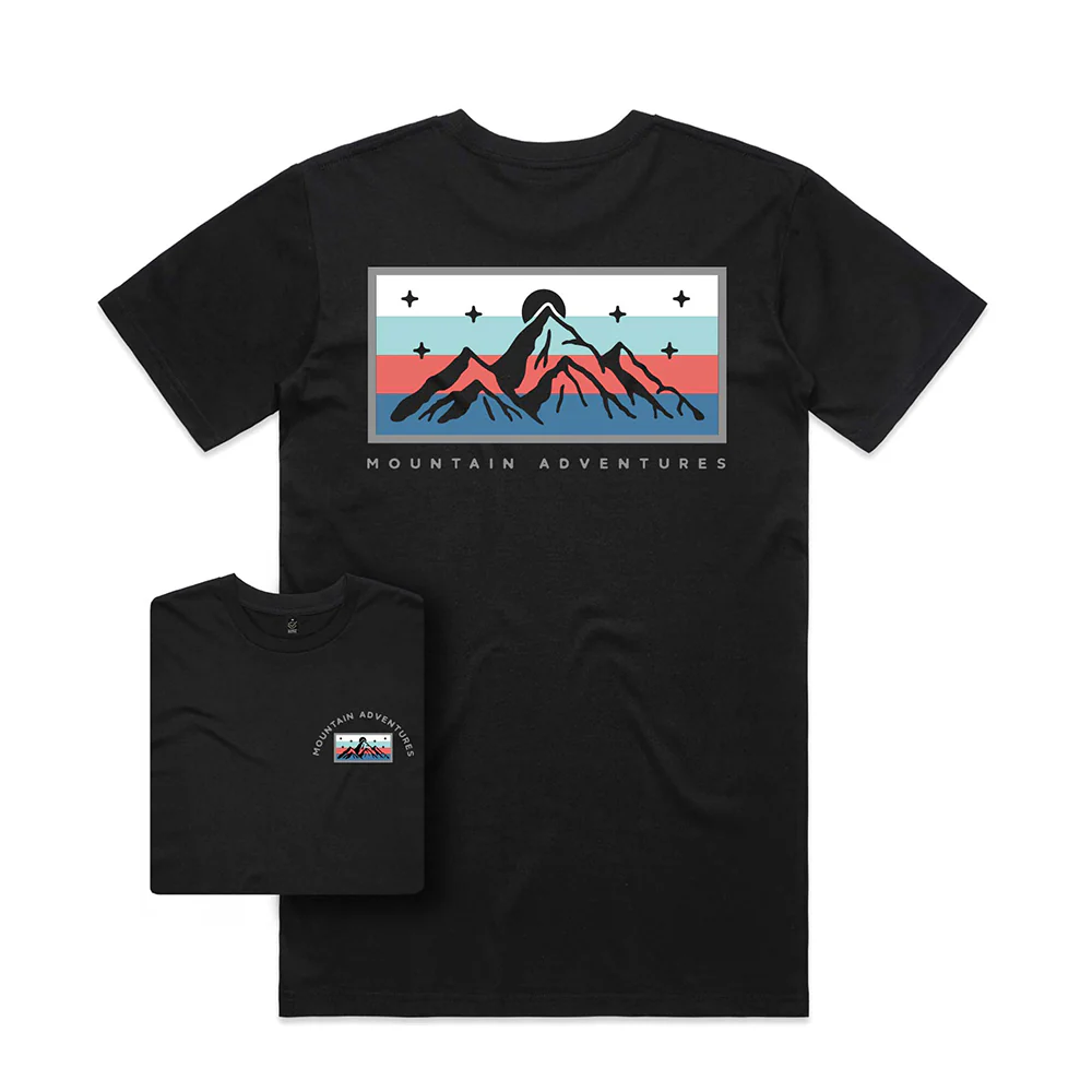 Mountain Adventures T-shirt / Back Print - Image 3