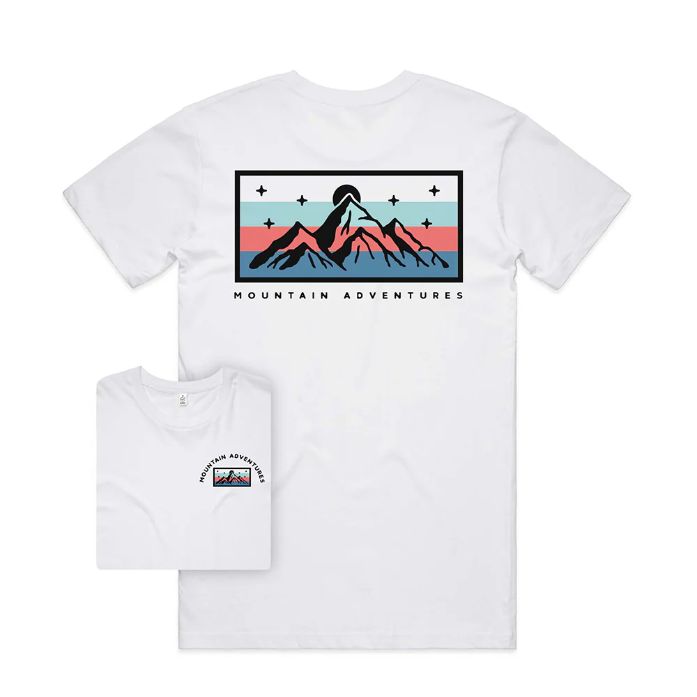 Mountain Adventures T-shirt / Back Print - Image 4