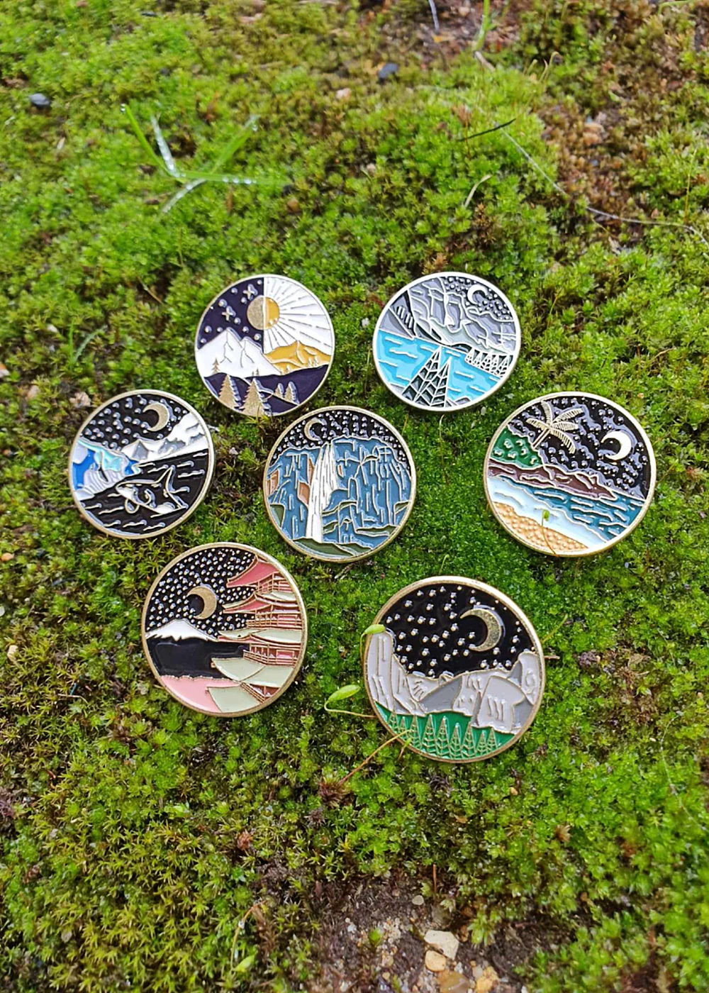 Night Sky Enamel Pins (7 Pack) - Image 3