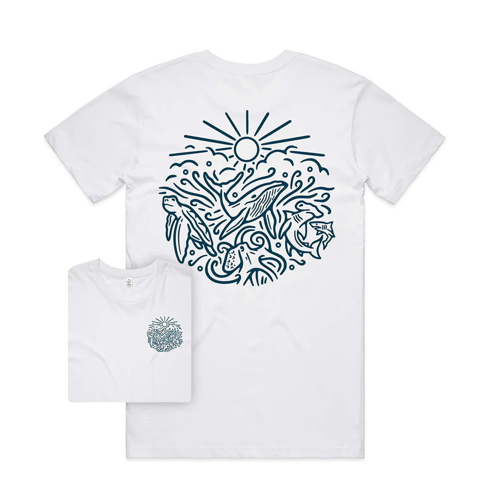 Ocean Inspired T-shirt / Back Print