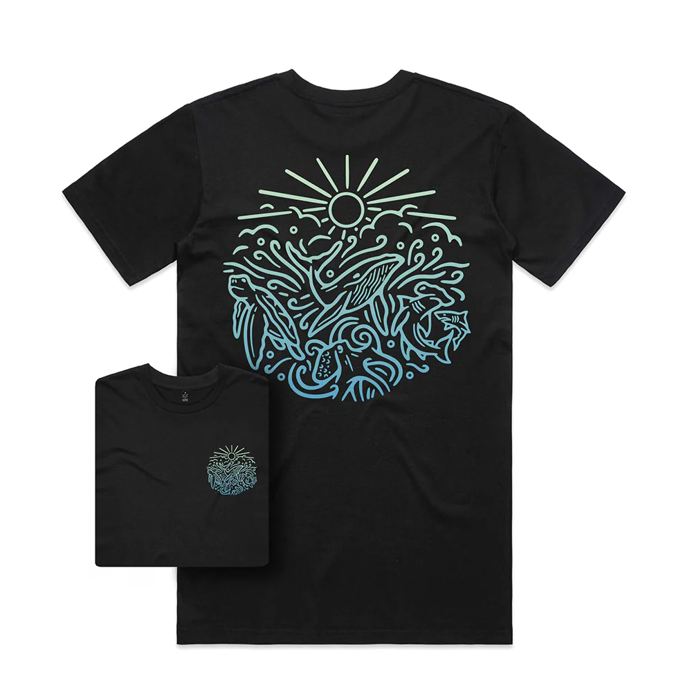 Ocean Inspired T-shirt / Back Print - Image 2