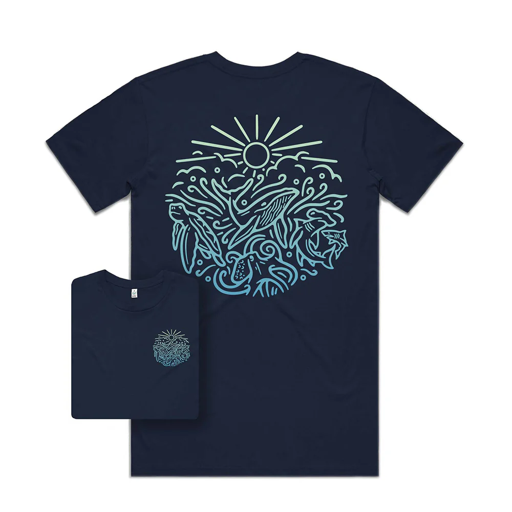 Ocean Inspired T-shirt / Back Print - Image 4