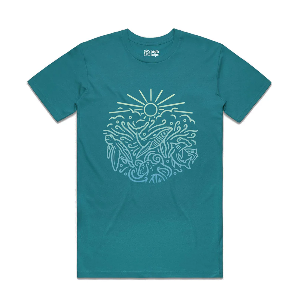 Ocean Inspired T-shirt / Front Print - Image 2