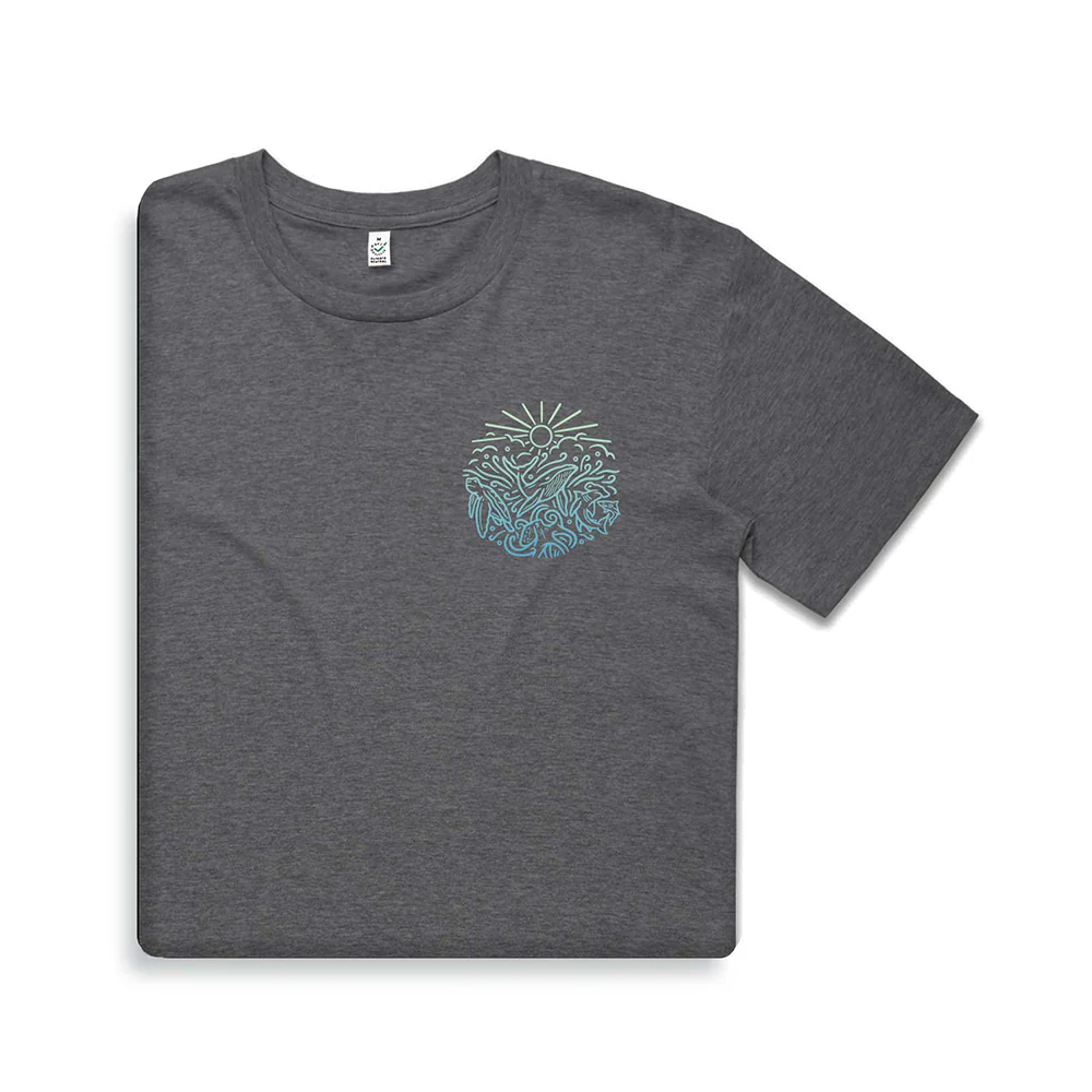 Ocean Inspired T-shirt / Pocket Print - Image 3