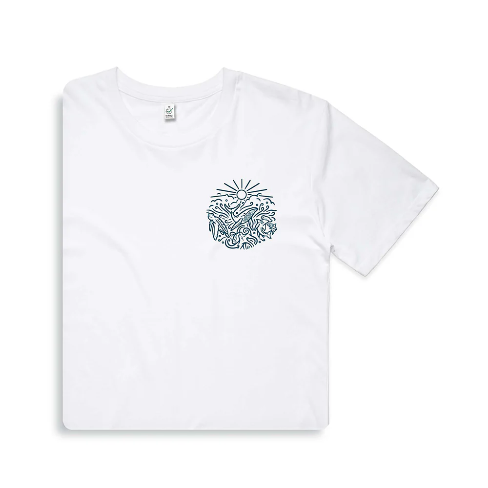Ocean Inspired T-shirt / Pocket Print - Image 5