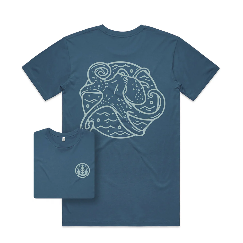 Octopus T-shirt / Back Print - Image 2
