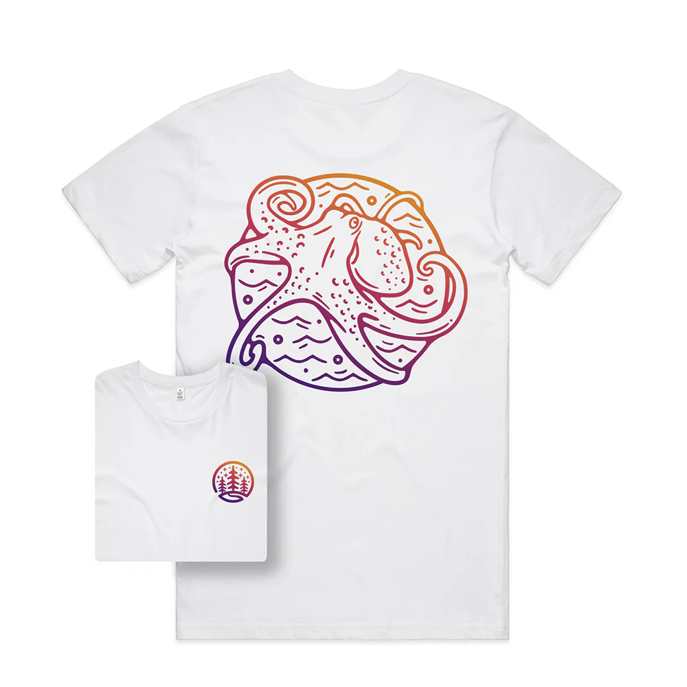 Octopus T-shirt / Back Print - Image 3