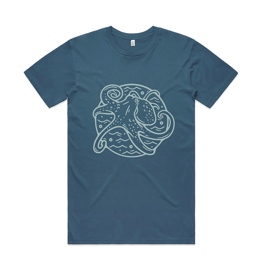 Octopus T-shirt / Front Print - Image 3