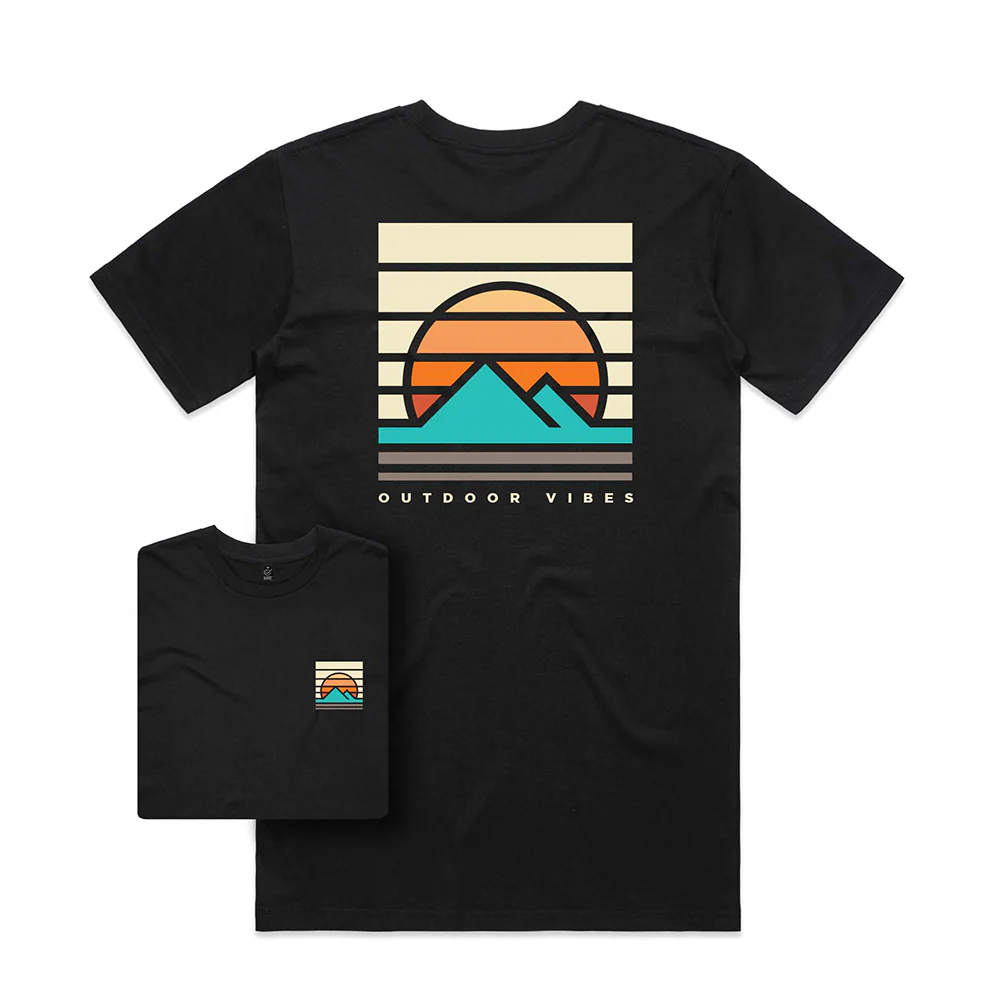 Outdoor Vibes T-shirt / Back Print - Image 2