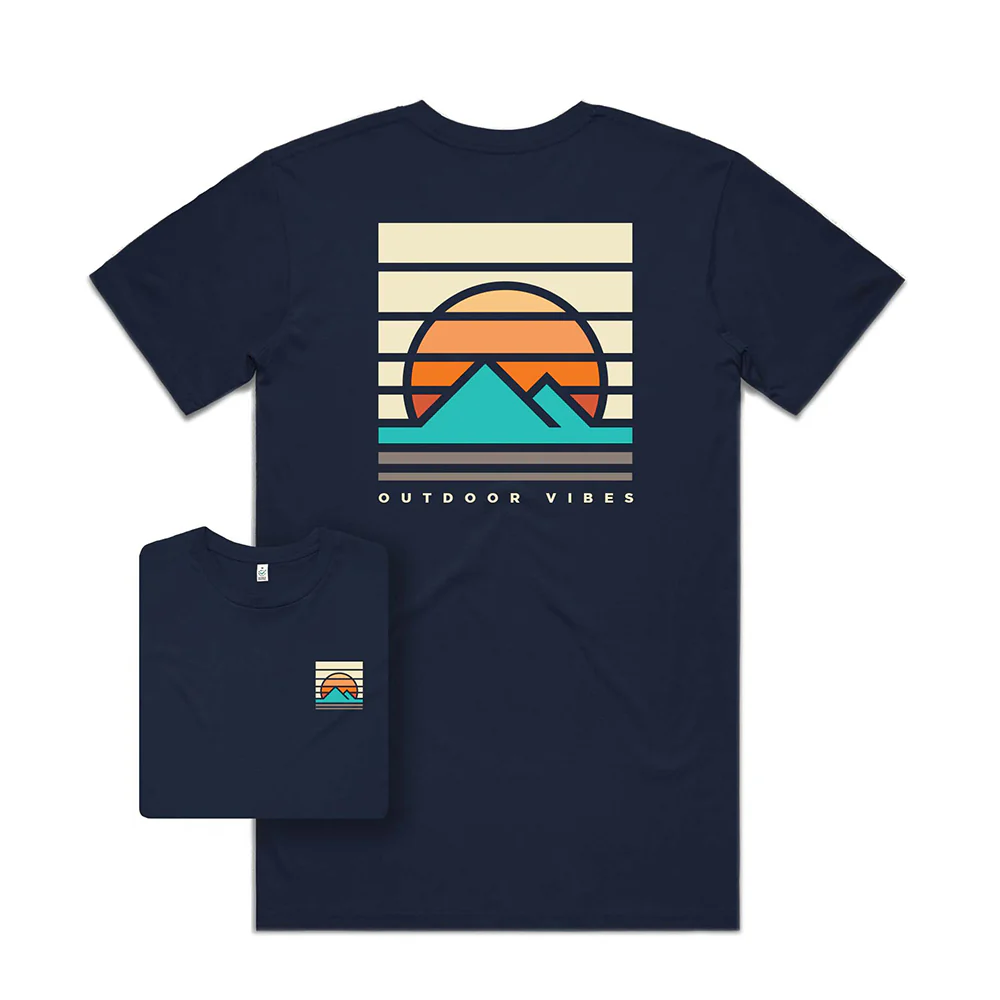 Outdoor Vibes T-shirt / Back Print - Image 4