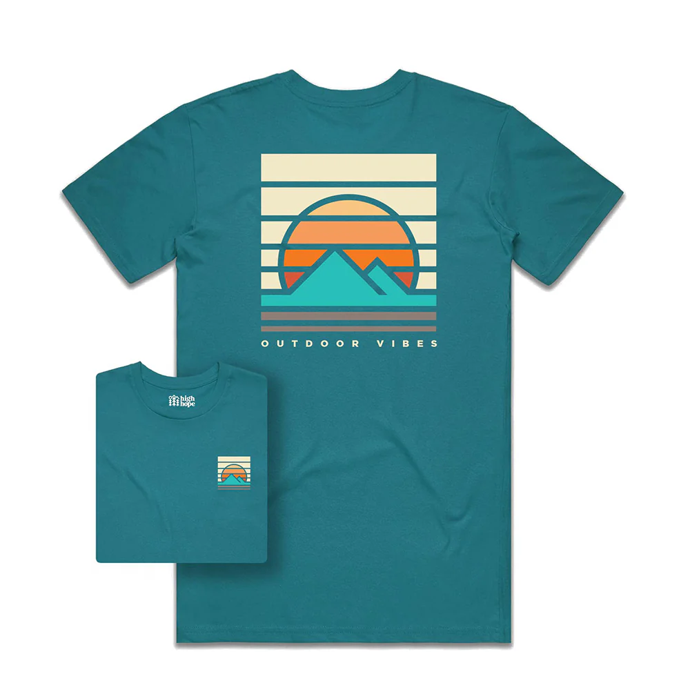 Outdoor Vibes T-shirt / Back Print - Image 5