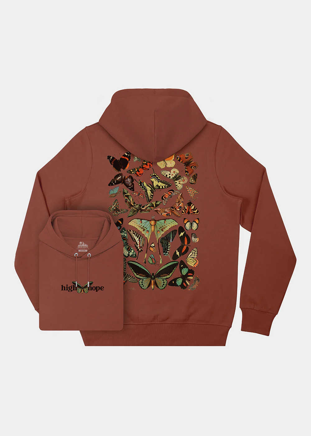 Papillons Hoodie / Back Print - Image 2