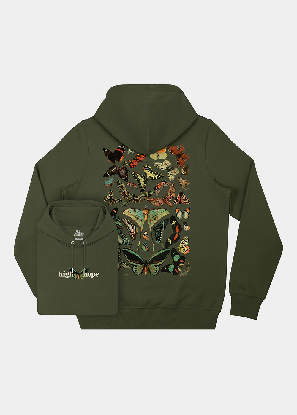 Papillons Hoodie / Back Print - Image 4