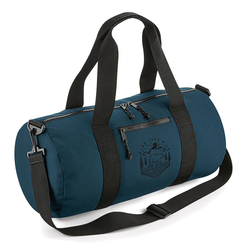 Recycled Find Your Wild Barrel Bag - Image 3