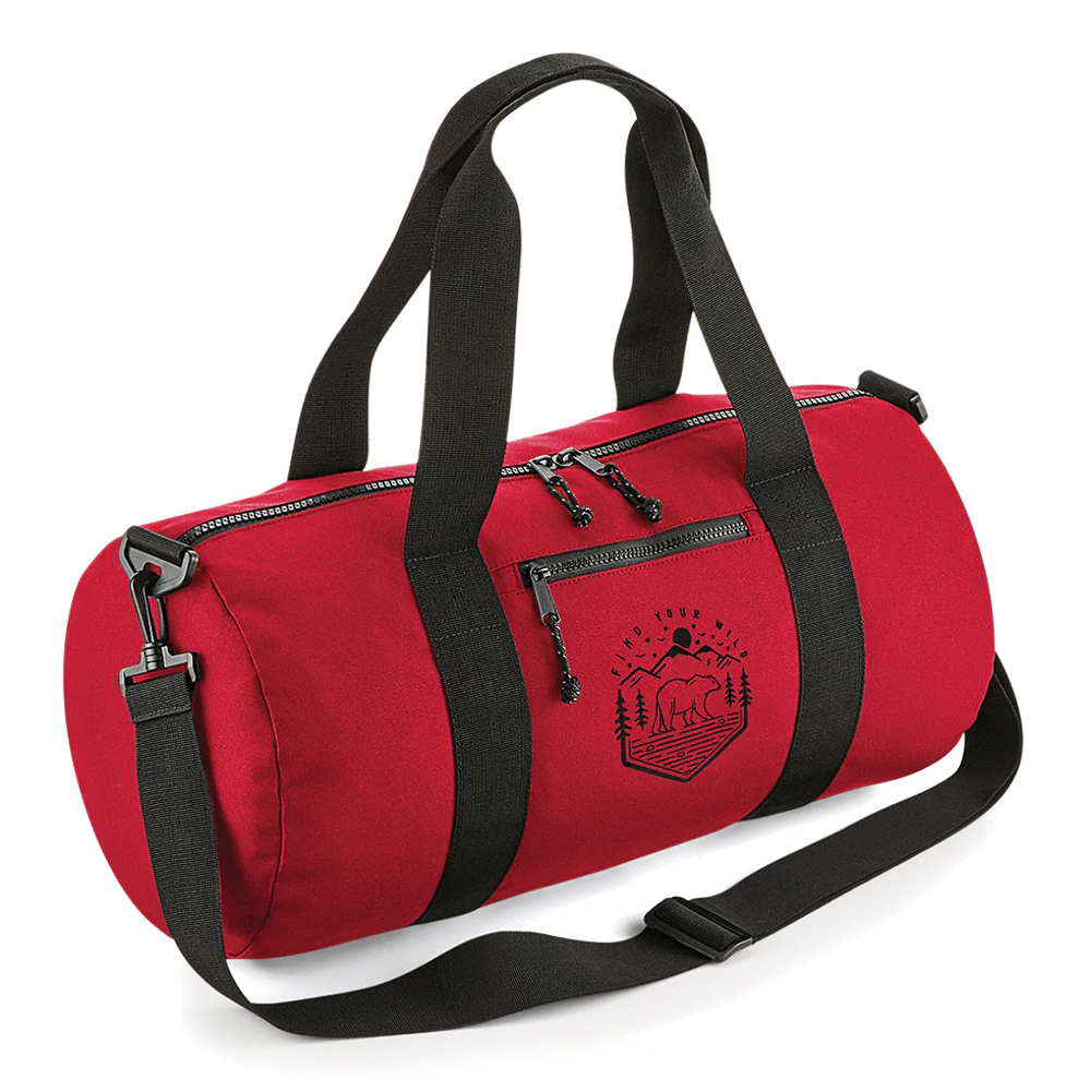 Recycled Find Your Wild Barrel Bag - Image 4
