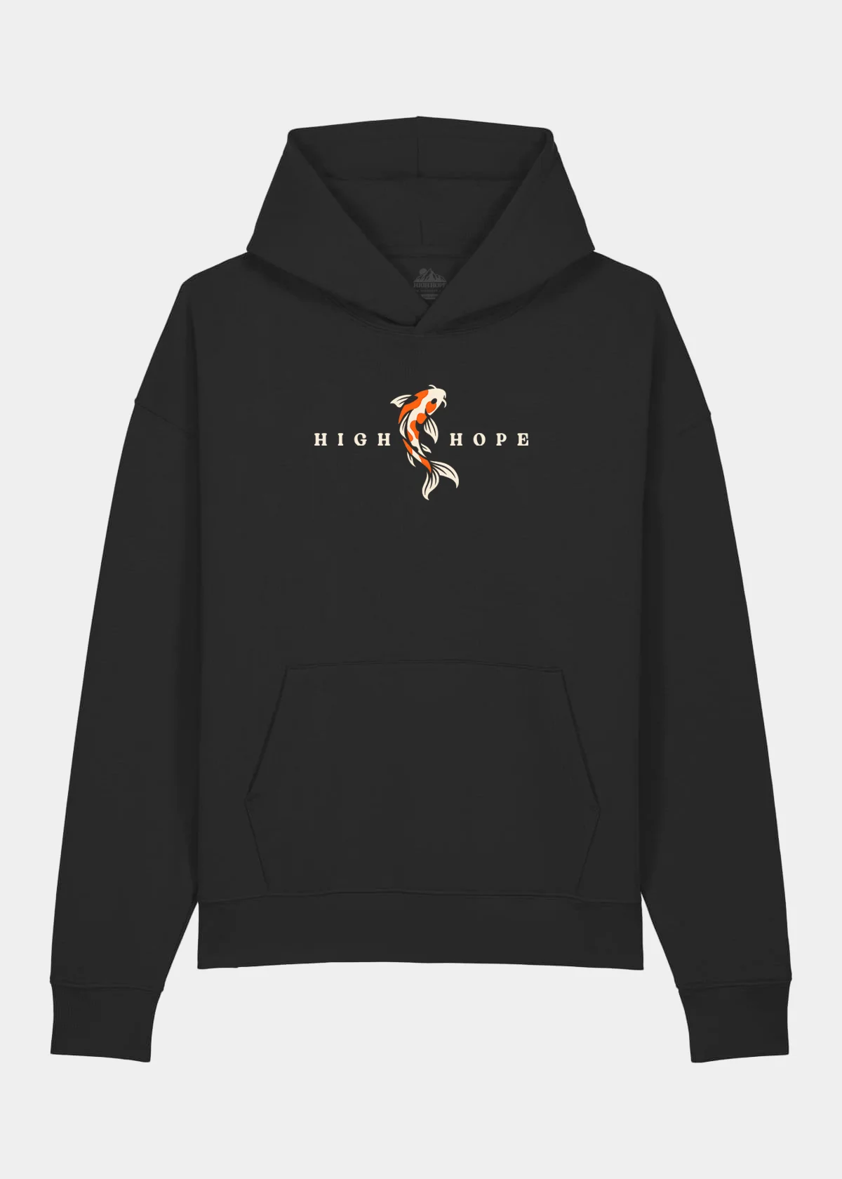 Relaxed Koi Carp Hoodie / Front Print