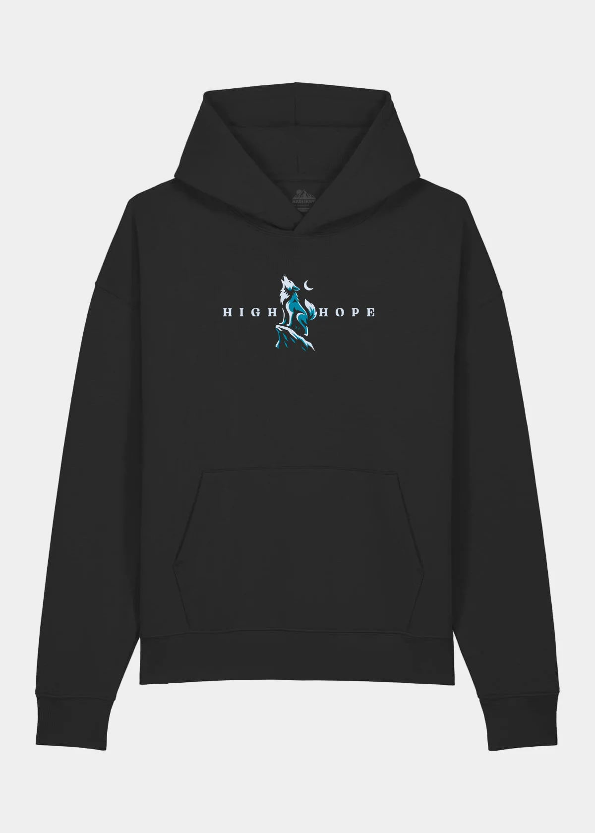 Relaxed Wolf Hoodie / Front Print - Image 2