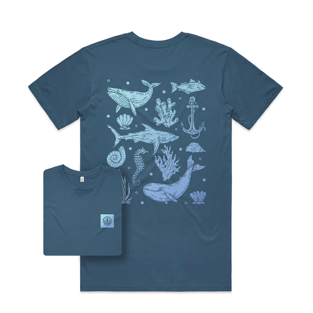 Sea Inspired T-shirt / Back Print - Image 2