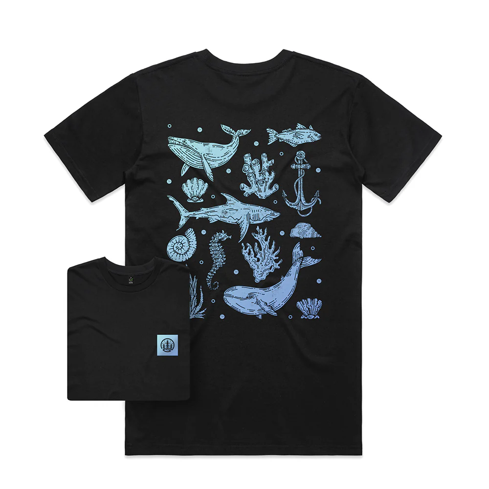 Sea Inspired T-shirt / Back Print - Image 3