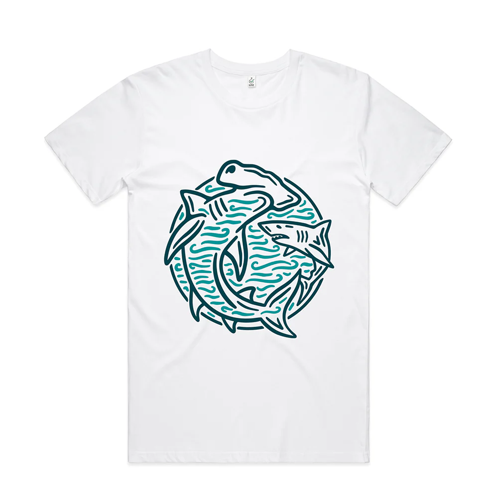 Shark Scene T-shirt / Front Print - Image 3