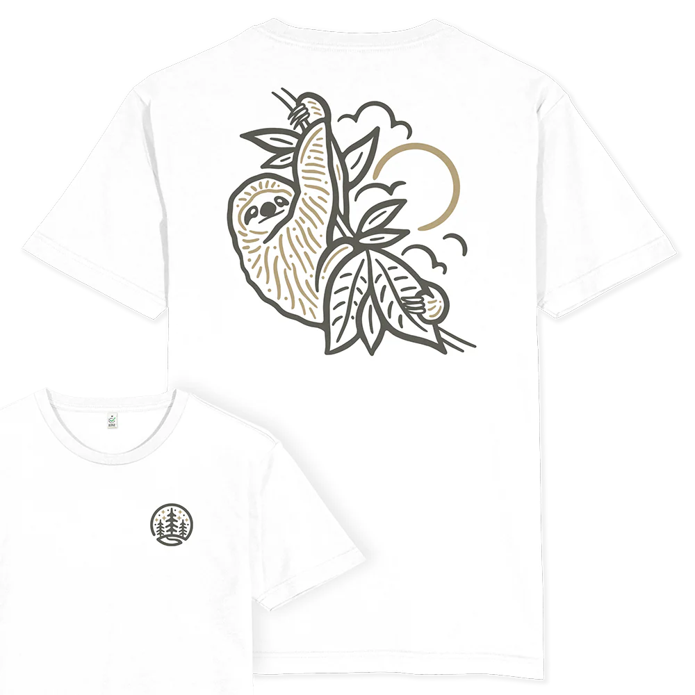 Sloth T-shirt / Back Print - Image 2