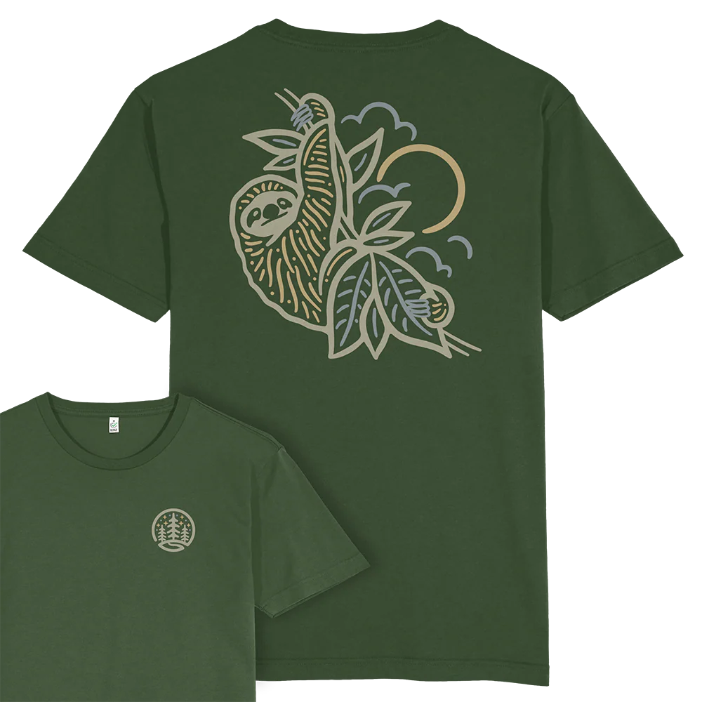 Sloth T-shirt / Back Print - Image 4