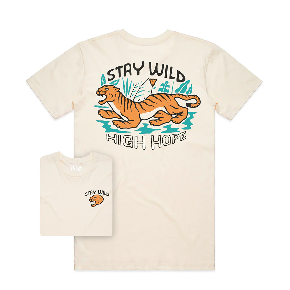 Stay Wild T-shirt / Back Print - Image 2
