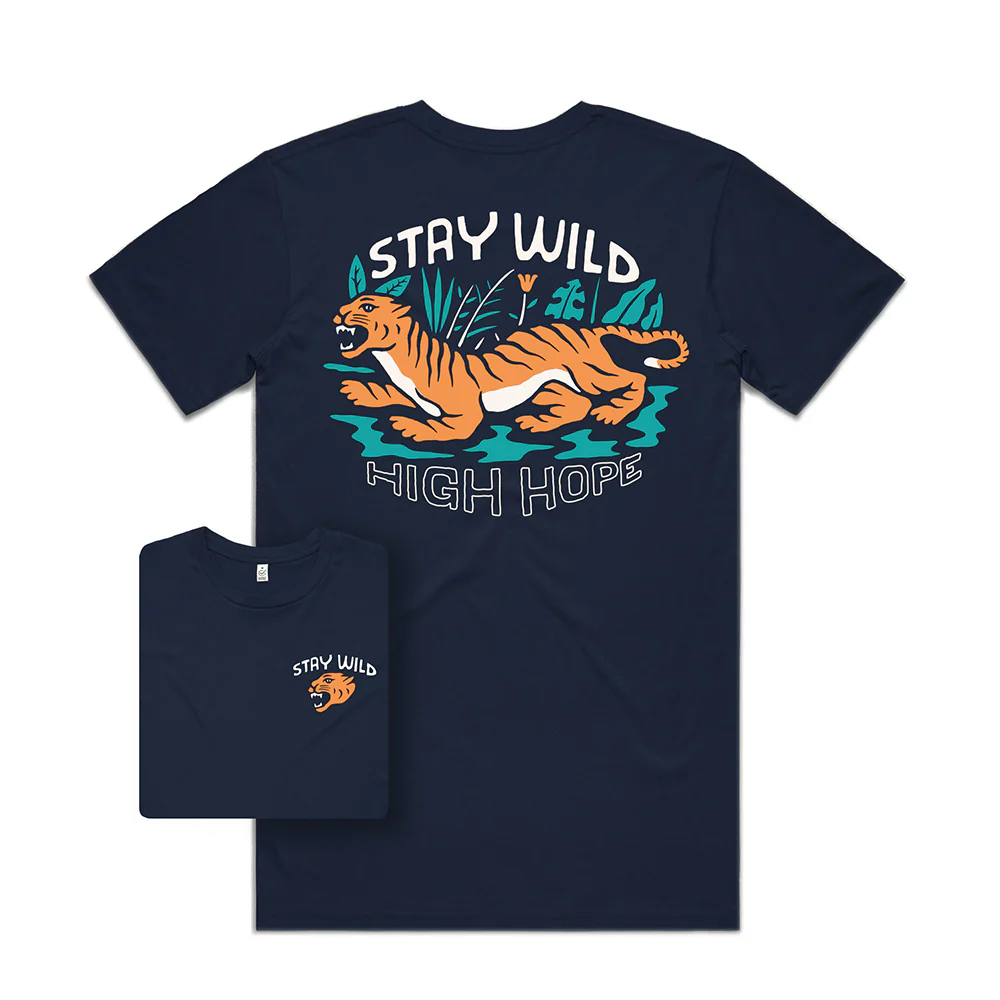 Stay Wild T-shirt / Back Print - Image 4