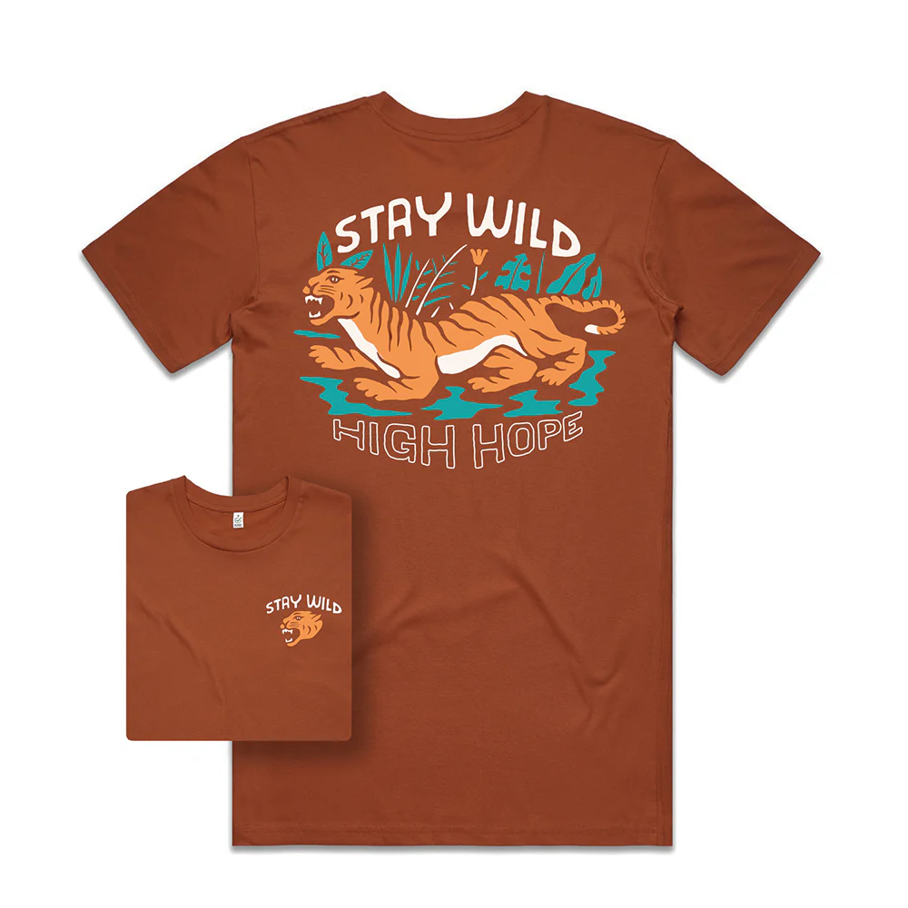 Stay Wild T-shirt / Back Print - Image 5