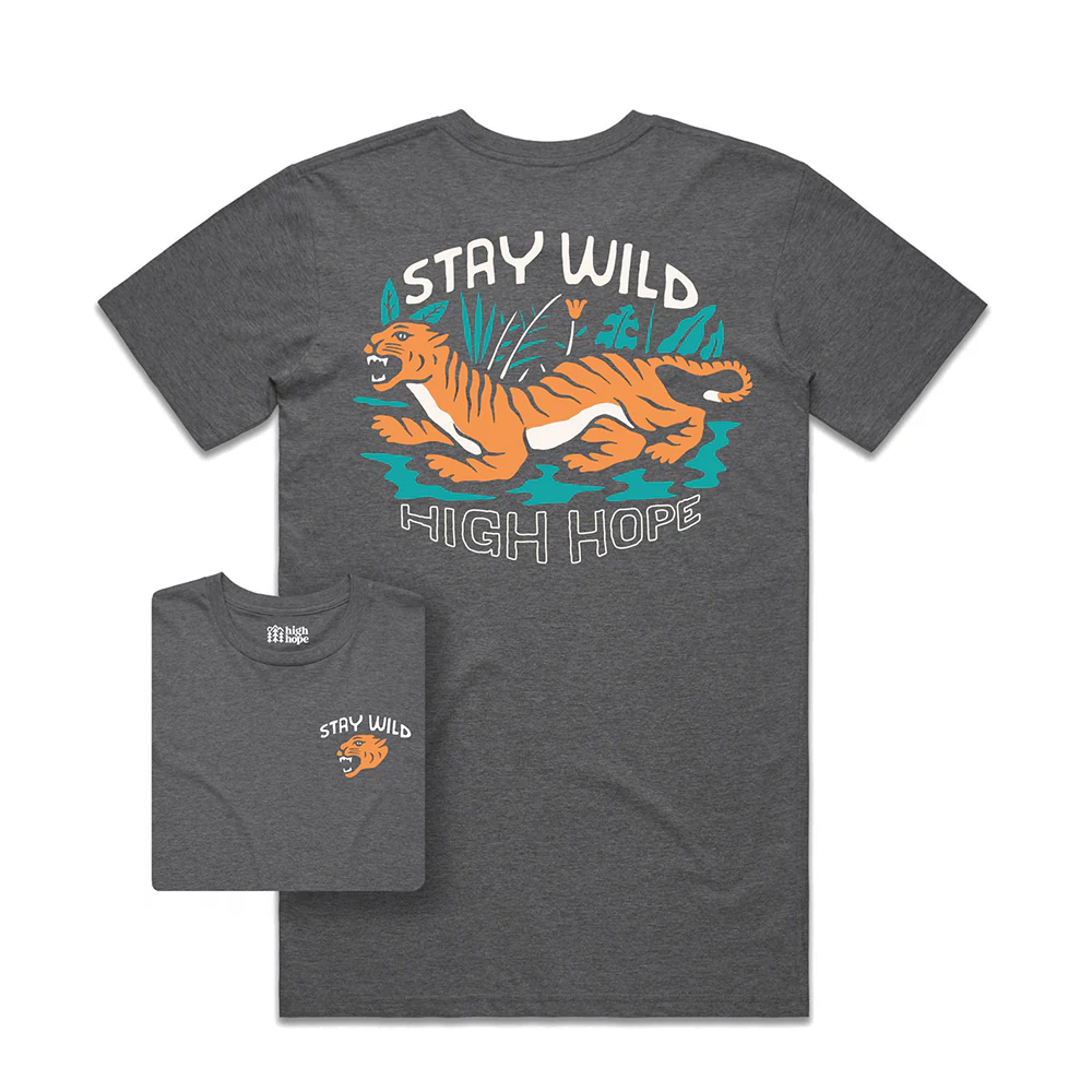 Stay Wild T-shirt / Back Print - Image 6