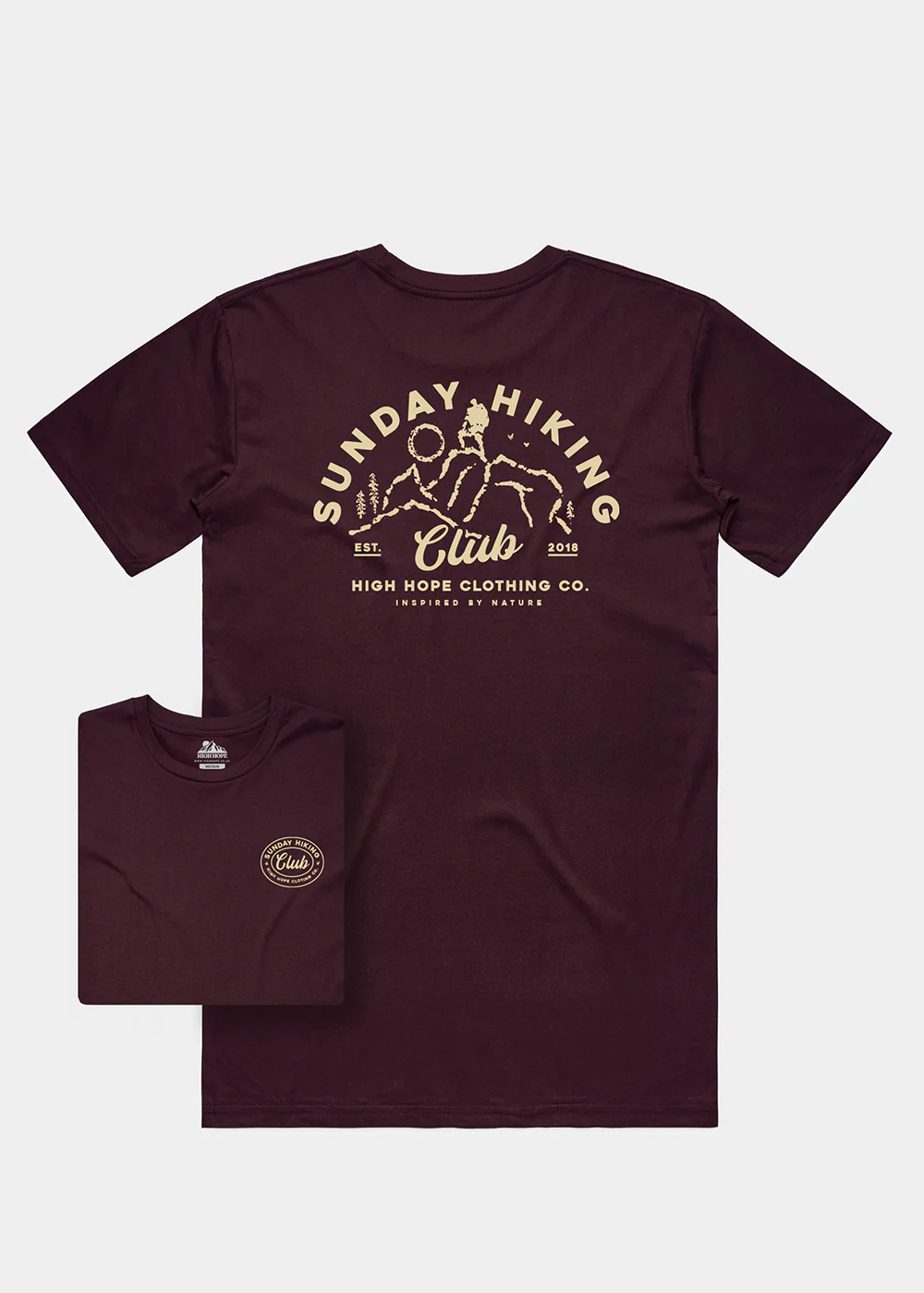 Sunday Hiking T-shirt / Back Print - Image 4