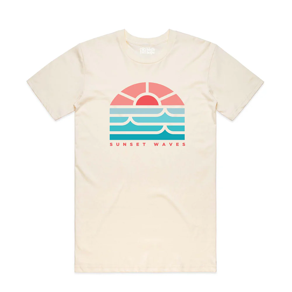 Sunset Waves T-shirt / Front Print - Image 2