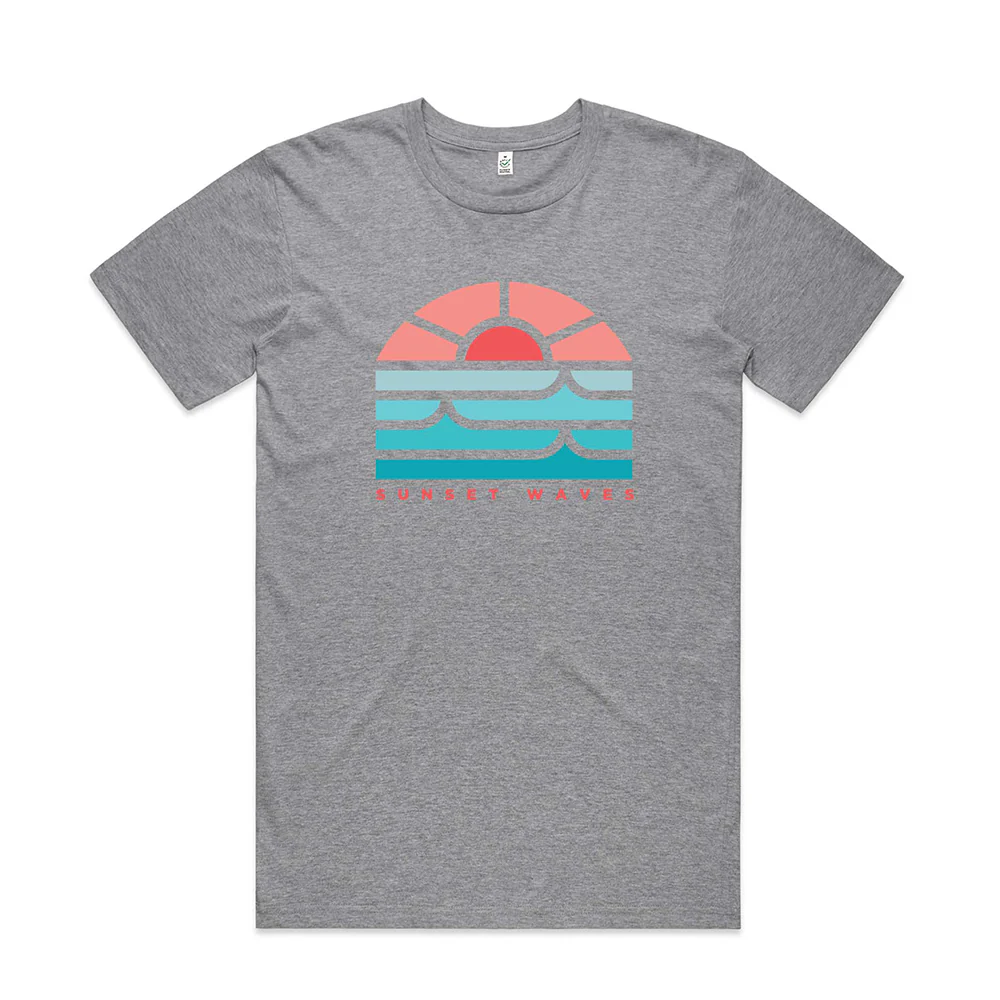 Sunset Waves T-shirt / Front Print - Image 3
